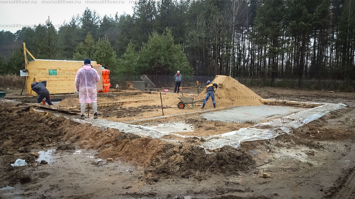Фундамент, ростверк, плита, ростверк на сваях, ростверк с плитой, утепленная плита,
									устройство, монолитный, фото фундамент, Как построить фундамент фото