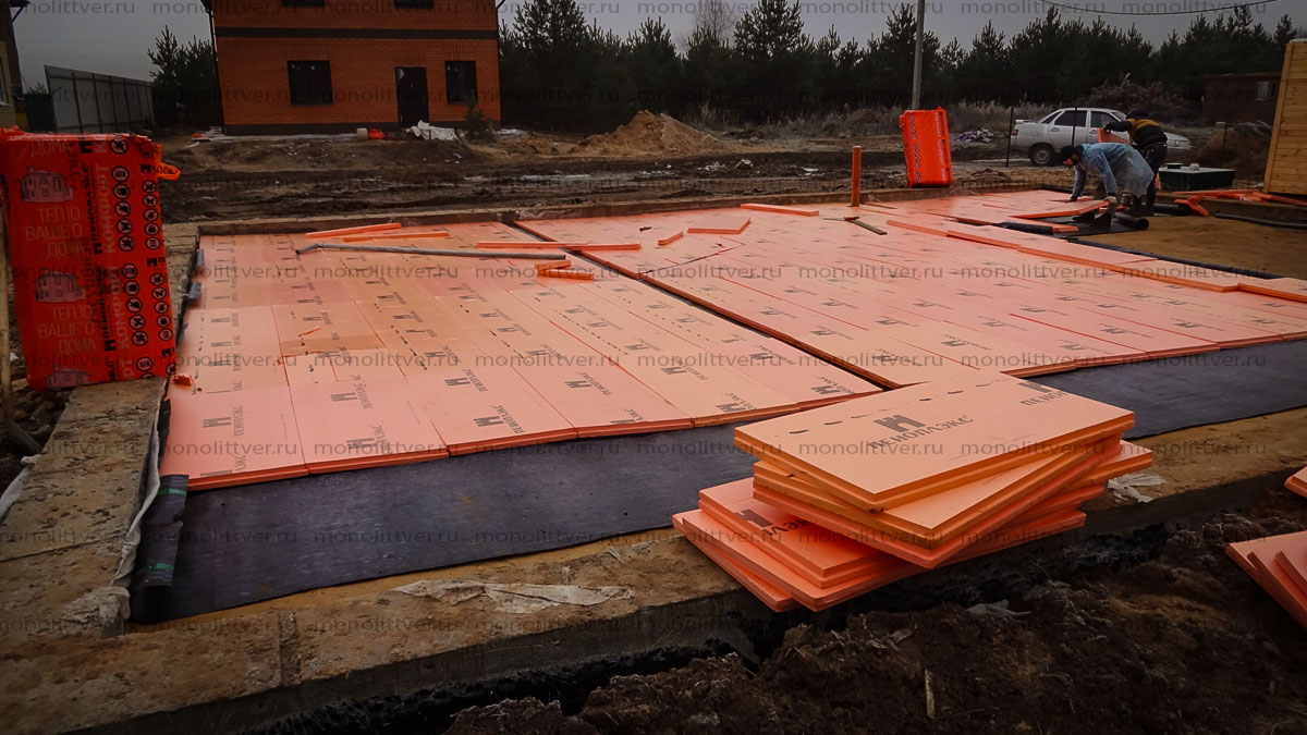 Фундамент, ростверк, плита, ростверк на сваях, ростверк с плитой, утепленная плита,
									устройство, монолитный, фото фундамент, Как построить фундамент фото