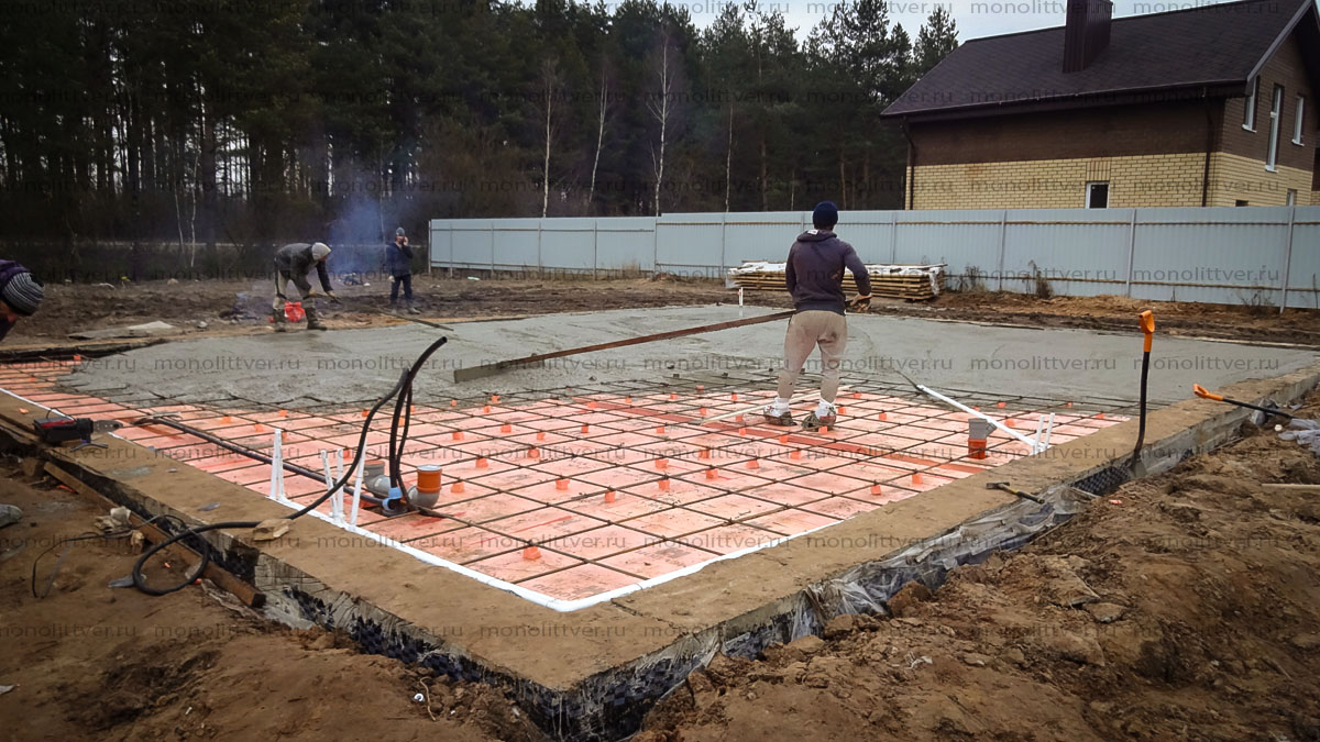 Фундамент, ростверк, плита, ростверк на сваях, ростверк с плитой, утепленная плита,
									устройство, монолитный, фото фундамент, Как построить фундамент фото