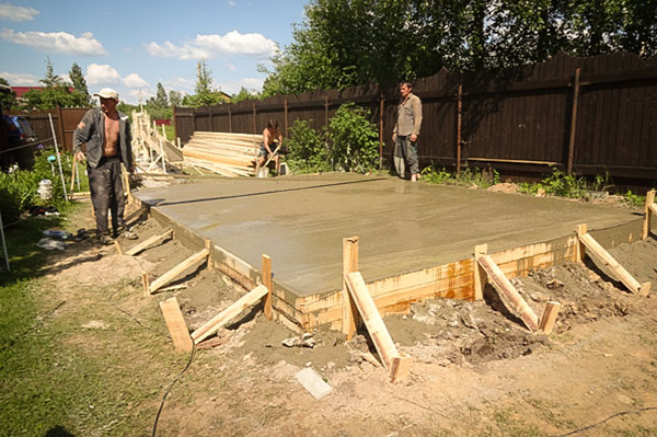 Фундамент монолитная плита, Фундамент, Фундаменты, Фундамент под гараж