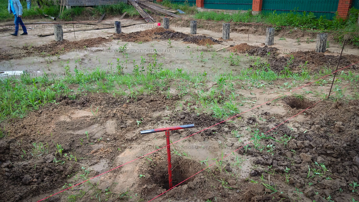 Фундамент, ростверк, плита, ростверк на сваях, ростверк с плитой, утепленная плита,
									устройство, монолитный, фото фундамент, Как построить фундамент фото