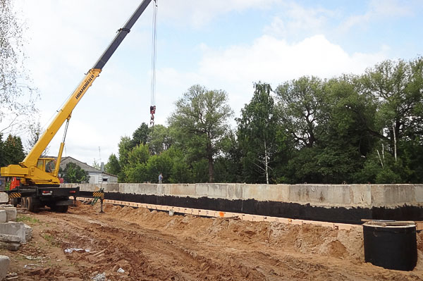 Фундамент сботный из блоков ФБС, Фундаменты из ЖБИ